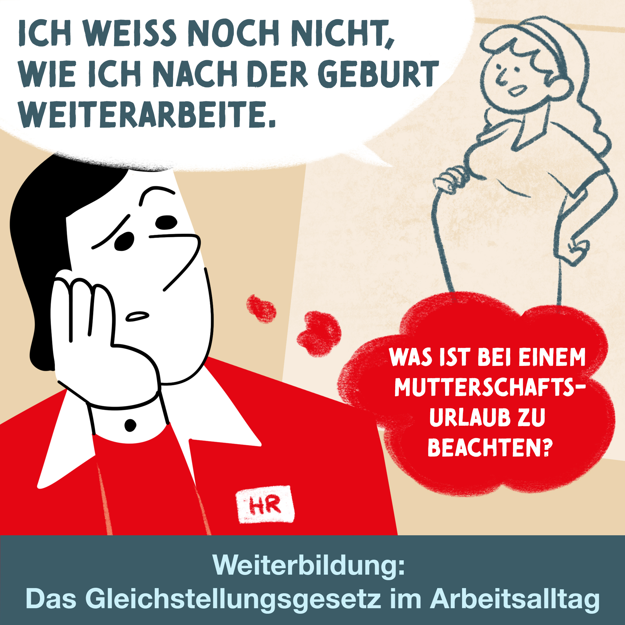 Eine schwangere Mitarbeiterin weiss noch nicht, wie sie nach der Geburt weiterarbeitet