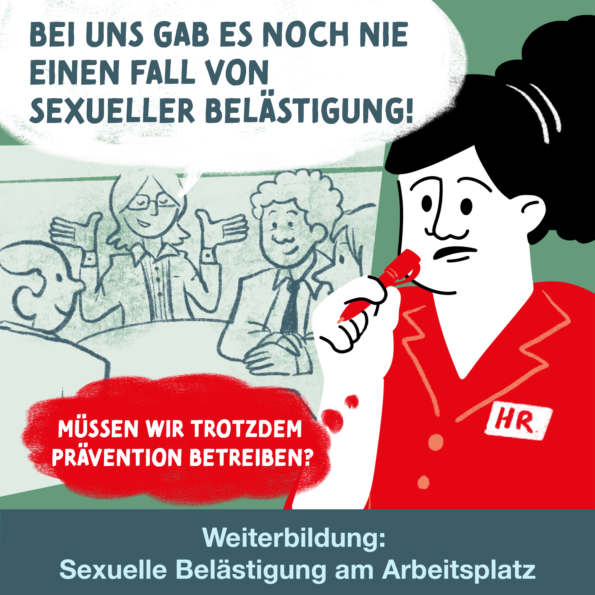 Eine HR-Verantwortliche muss Massnahmen zur Prävention planen